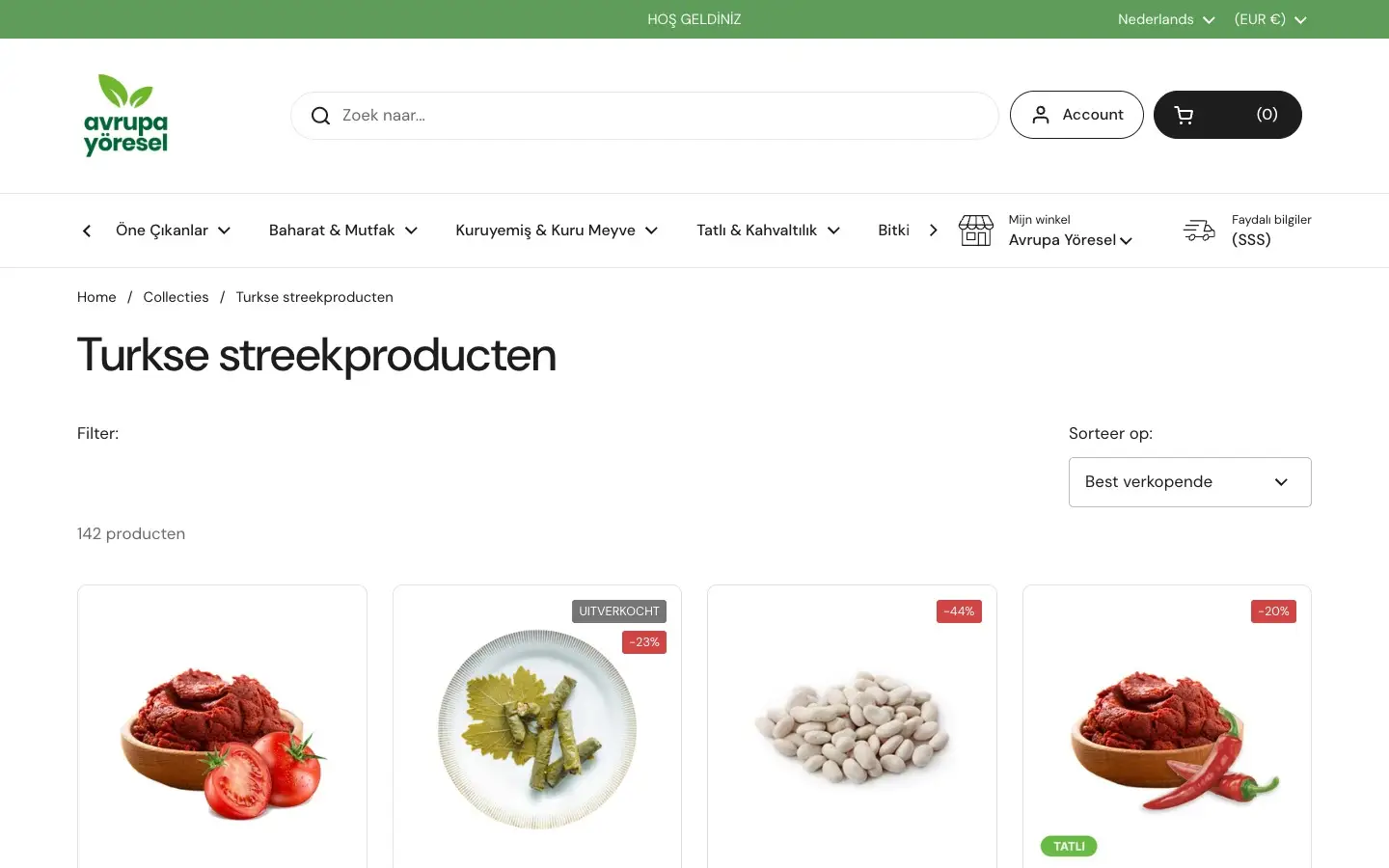 Opname van de website avrupayoresel.com
